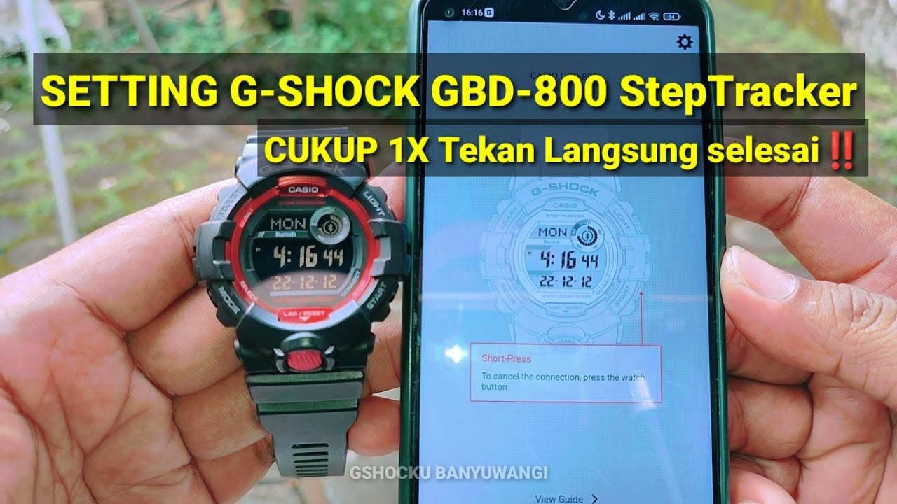 Cara Setting G-SHOCK GBD-800 Cukup 1X Tekan Langsung Selesai!!! - YouTube