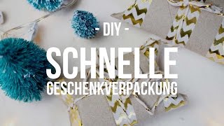 DIY: Schnelle Geschenkverpackung aus Klopapierrrolle