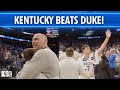 Kentucky coaches, players & fans celebrate win over Duke at State Farm Arena