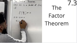 Edexcel AS Level Maths: 7.3 The Factor Theorem