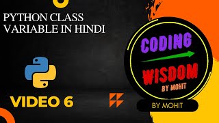 Class Variable in Python | Class variable or Static variable in Hindi:6 #python #coding
