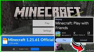 Minecraft 1.21.61 Apk mediafire Official Version Released | Minecraft 1.21.61 Latest Update | MCPE