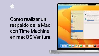 Cómo realizar un respaldo de la Mac con Time Machine en macOS Ventura | Soporte técnico de Apple