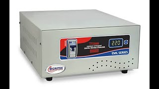 MICROTEK EML 3090 90V - 300V Voltage Automatic Stabilizer for Mainline, Grey