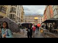 4k weekend walk in innsbruck austria old town light rain and city sounds