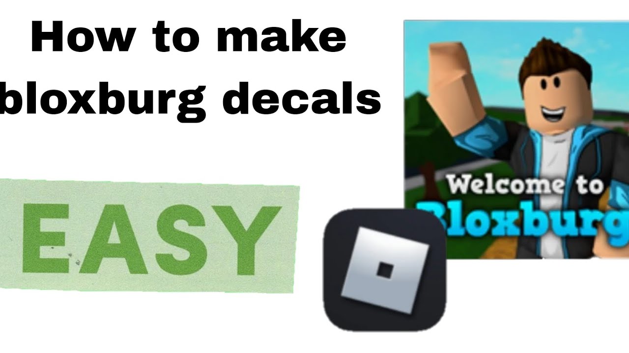 How To Make Bloxburg Decals Youtube