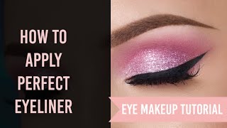 How to: Apply Perfect EYE LINER like a pro with Lakme eyeliner/ Liner tips \u0026 tricks for beginners.