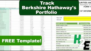 Free Template to Track Berkshire Hathaway's 13f Filings
