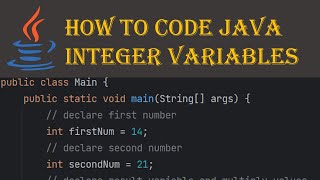 #4 | Java integer variables | Java tutorial for beginners