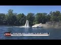 Man uses flyboard to extinguish boat fire in Minnesota