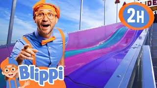 Blippi Learns Colors at the Amusement Park | Blippi's Colorful Fun! | Blippi Adventures