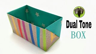 Dual Tone Box - Origami | DIY | Tutorial by Paper Folds - 823