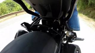 Kawasaki Z1000 - Rear Mount Test - GoPro Hero 3+ Black Edition