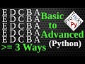 Python Pattern Program - Printing Character in Python | Square Pattern | Python Character Pattern 4