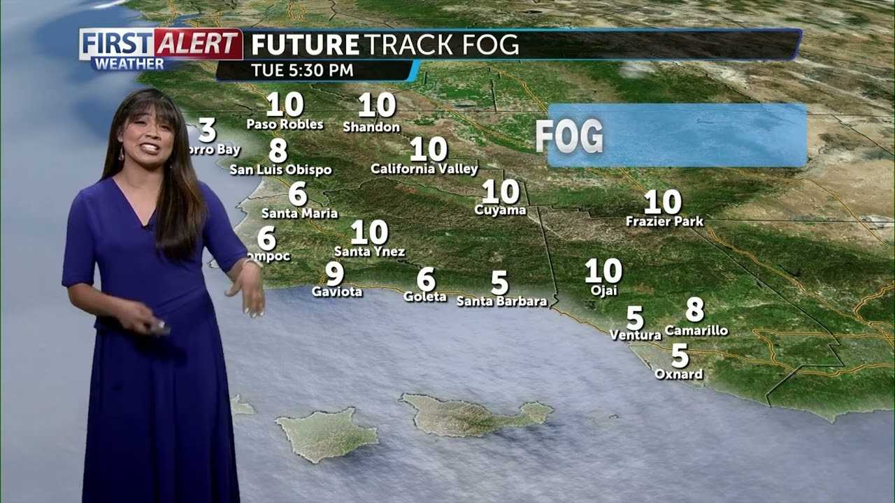 Fog Lingers Tuesday Night Into Wednesday Morning Across The Coast ...