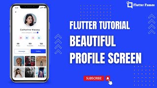 Flutter Tutorial | Profile Screen Speed Code | Flutter Fumes