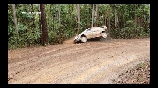 Slippery corner SS23 Ott Tanak Crash WRC Rally Australia 2018