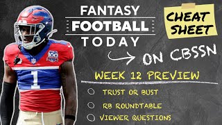 Trust or Bust! Running Back Roundtable, Week 12 Start/Sit Preview! | 2024 Fantasy Football Advice