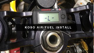 Koso Mini Air / Fuel  Ratio Meter Install on SV650