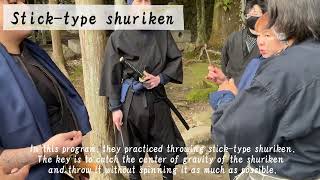 [The clipping of Kawakami sensei special training program] How to throw stick-type shuriken