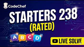 CodeChef Starters 238 Live Solve | Rank 317 (3/7 Solved)
