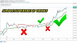 Simple super trend indicator strategy for intraday