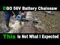 Unbeatable Performance: My Favorite Battery Chainsaw Ever - Ego 56v 20 Inch Chainsaw Review #365