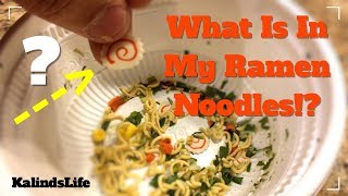 What in the WORLD was in my RAMEN NOODLES!!?