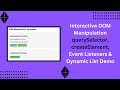 🧠 Master DOM Manipulation with JavaScript | Beginner to Pro Interactive Guide 🚀💡