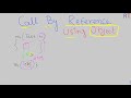 Java-73-  Call By Reference Using Object as Method Parameter || Java Programming