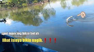 spot mancing lama gak bikin kecewa isinya babon babon lur ❗️❗️❗️ || mancing liar