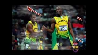 2 fastest man In the World,s Yohan Blake (JAM) 9.75 = Usain Bolt (JAM) 9.63=OLYMPIC 100m FINAL