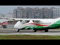 uni air atr72 600 takeoff from taipei songshan airport