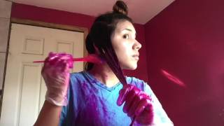 How I Dye My Hair HOTTIE PINK/MAGENTA! 🎆 SinCindy