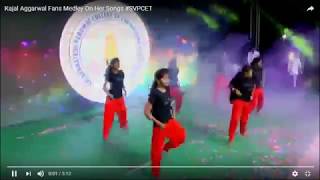 kajal agarwal fans dance performance in svpcet