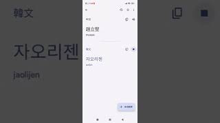 Google Translate趙立堅 (中文譯韓文)