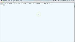 104 Nesting A Python Dictionary YouTube