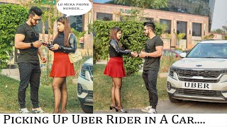 Uber Prank | Picking Up Uber Riders In A Car || Sam Khan