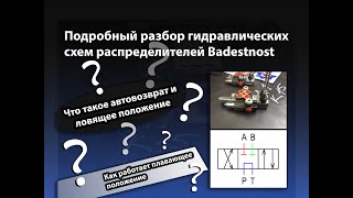 Комбинации А1, K15 и K16 распределителей P40 фирмы Badestnost. Подробный разбор гидросхемы.