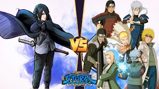 【Sasuke Uchiha  (Player) VS Hokage (CPU SUPER HARD) Marathon battle】 NARUTO X BORUTO Ninja STORM