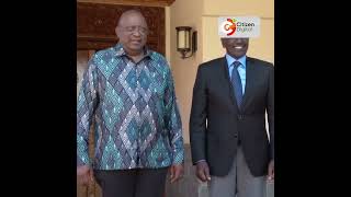 President William Ruto visits former President Uhuru Kenyatta in his Gatundu family home