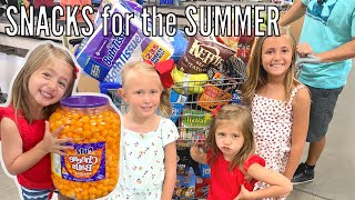 PARENTS LET KIDS CHOOSE THEIR SUMMER SNACKS! | SHOPPING FOR SNACKS AT SAM'S CLUB FOR THE SUMMER