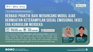 Merancang Modul Ajar Bermuatan Keterampilan Sosial Emosional (KSE) Era Kurikulum Merdeka