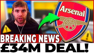 🚨BREAKING! HE REVEALED EVERYTHING!😱 FABRIZIO ROMANO REVEALS TRANSFER OF £34 million! Arsenal News