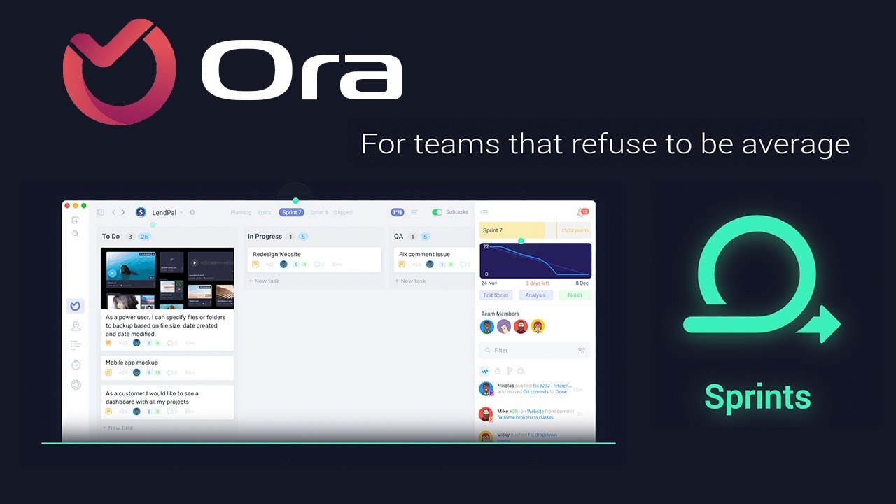Ora Task Manager Sprints Scrum Tutorial Youtube