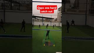 Opps one hand catch out.#cricket #youtubeshorts  #funnyshorts #viralvideo #football #badminton