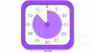 53-minute visual timer with countdown