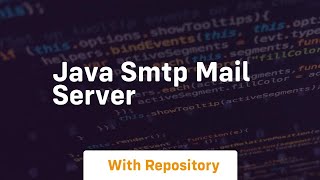 java smtp mail server