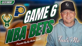 Bucks vs Pacers GAME 6 NBA Picks Today | FREE NBA Best Bets, Predictions, and Player Props