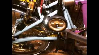 Brompton EZwheel rolling on X-Roller